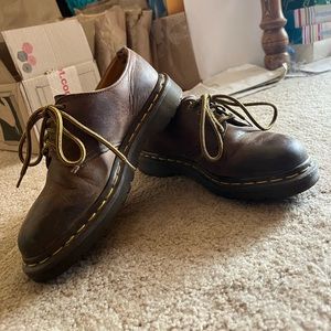 Brown Dr. Martens Oxford Loafers